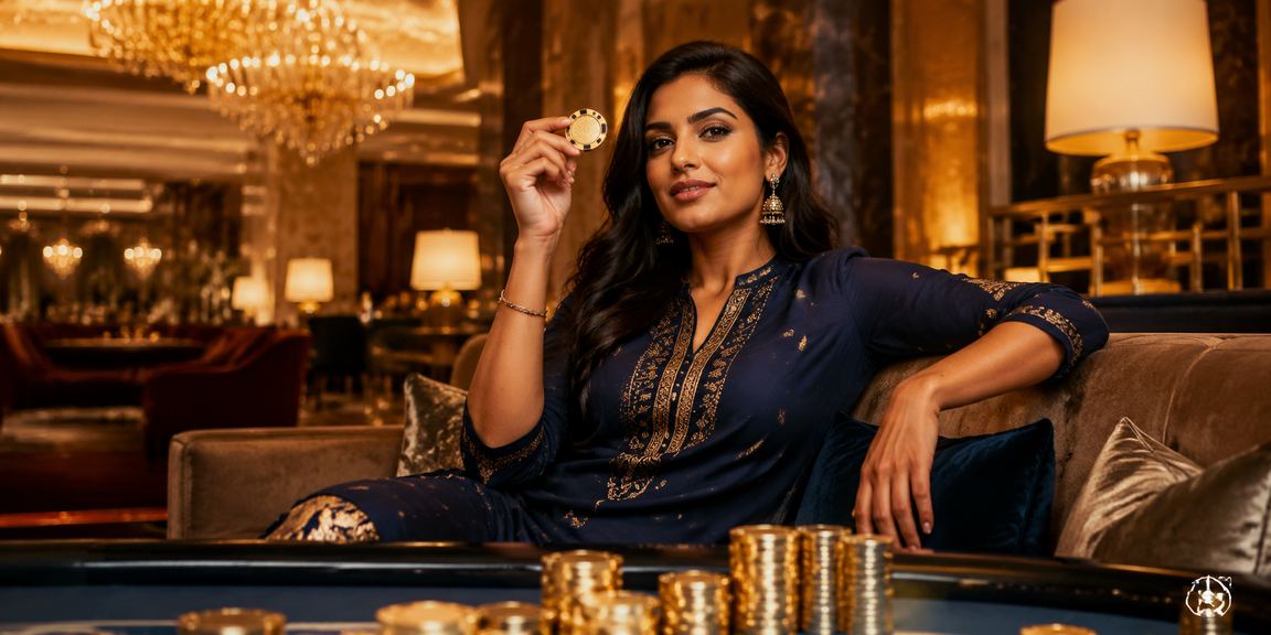 Indian player enjoying mobile online casino app from l152